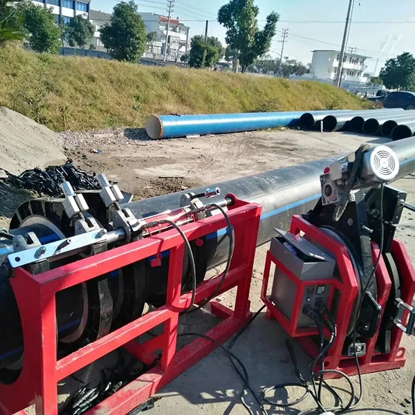 Butt fusion 560-630mm HDPE pipe for field construction project
